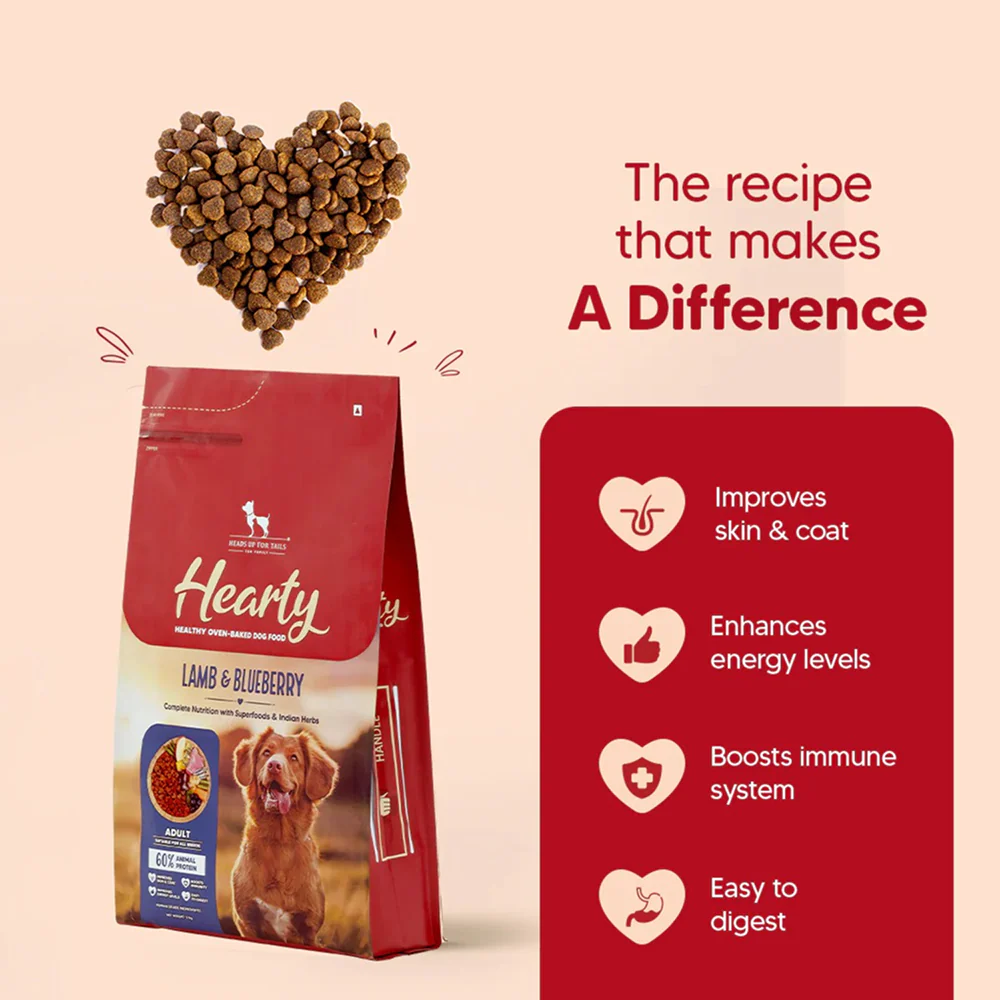 HUFT Hearty Oven Baked Lamb & Blueberry with Superfood Adult Dog Dry Food - Image 2