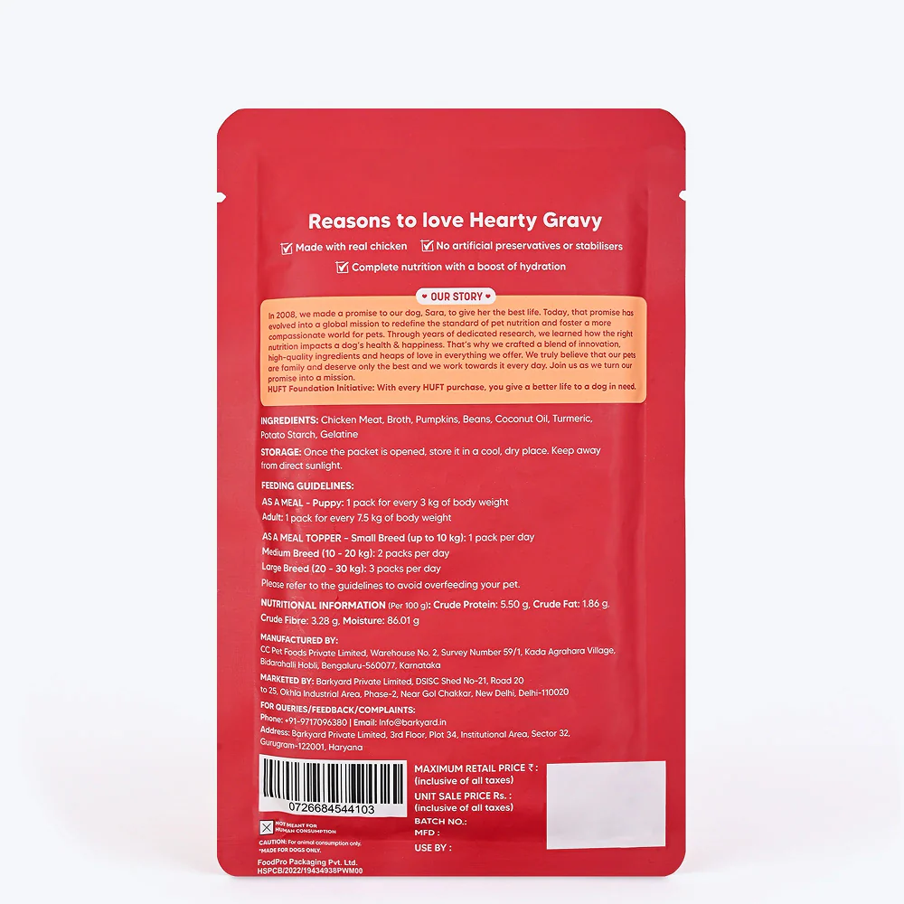 HUFT Hearty Shredded Chicken In Gravy  Dog Wet Food - Image 9