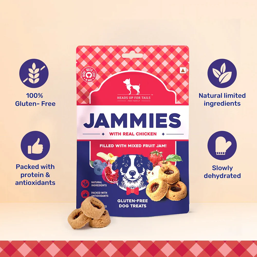 HUFT Jammies With Real Chicken Filled with Mixed Fruit Jam Dog Treats - Image 2