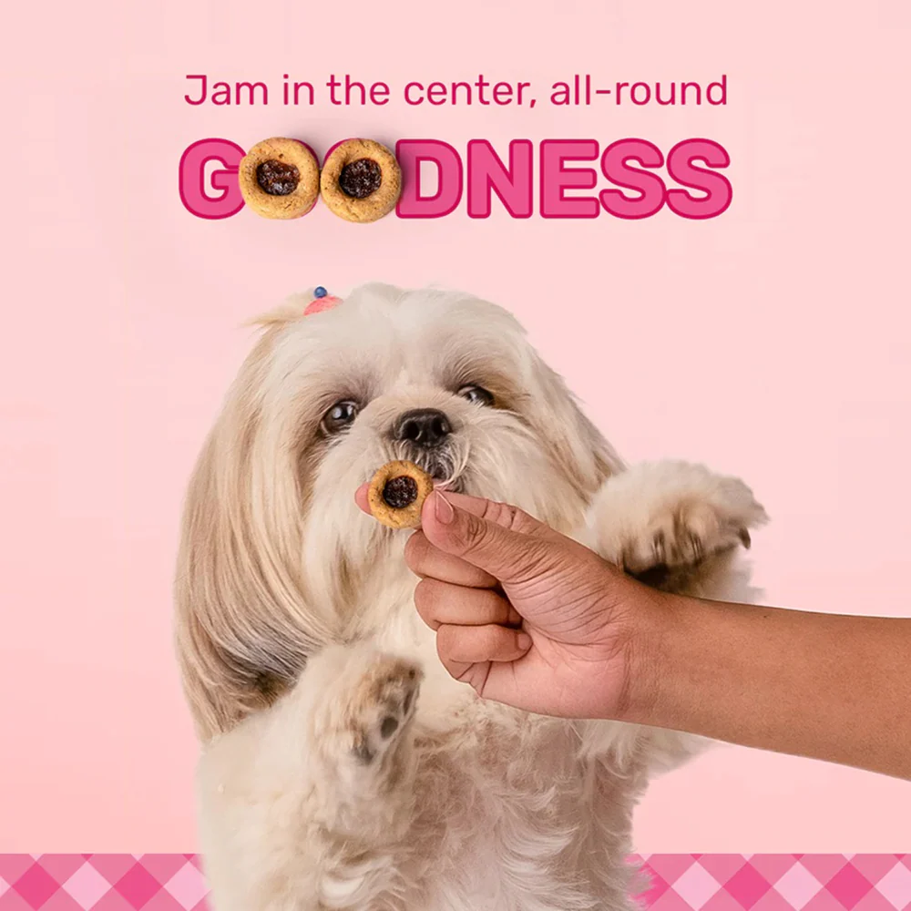 HUFT Jammies with Real Chicken Filled with Strawberry Jam Dog Treats - Image 5