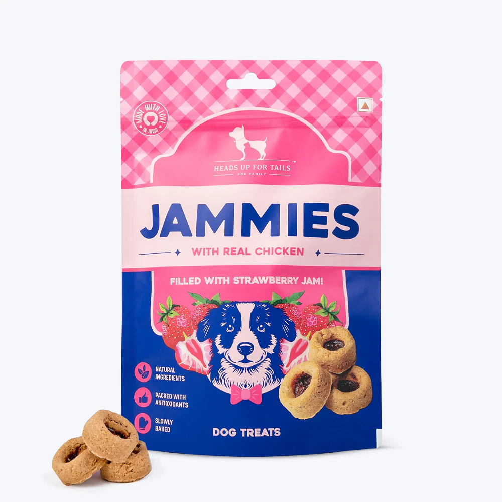 HUFT Jammies with Real Chicken Filled with Strawberry Jam Dog Treats - Image 6