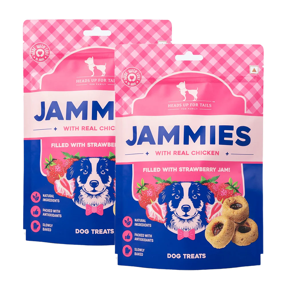 HUFT Jammies with Real Chicken Filled with Strawberry Jam Dog Treats - Image 9