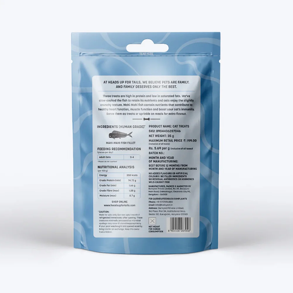 HUFT Mahi Mahi Fish Crunchies Chew Cat Treats - Image 3