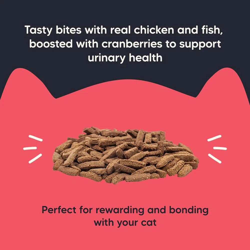 HUFT Meowsi Grain Free Chicken, Fish & Cranberry Power Bites Cat Treats - Image 2