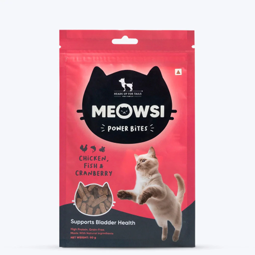 HUFT Meowsi Grain Free Chicken, Fish & Cranberry Power Bites Cat Treats - Image 8