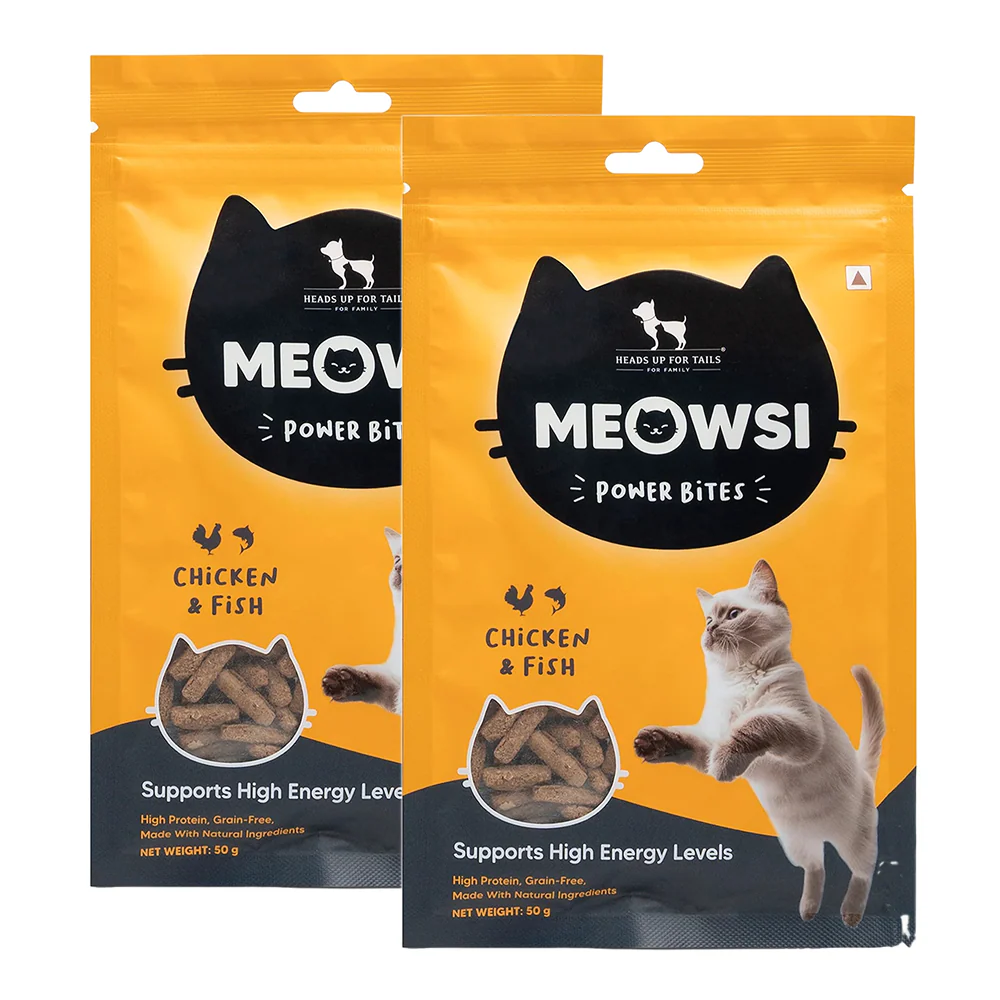 HUFT Meowsi Grain Free Chicken & Fish Power Bites Cat Treats - Image 9