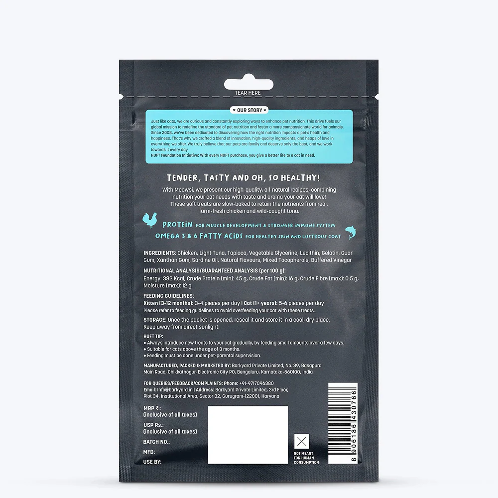 HUFT Meowsi Light Tuna & Chicken Soft Cat Treats - Image 7