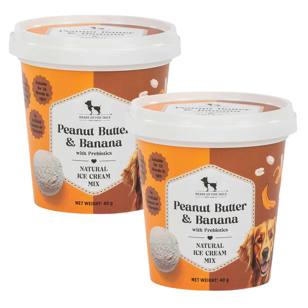 HUFT Peanut Butter & Banana with Prebiotics Natural Ice Cream for Dogs - Image 3