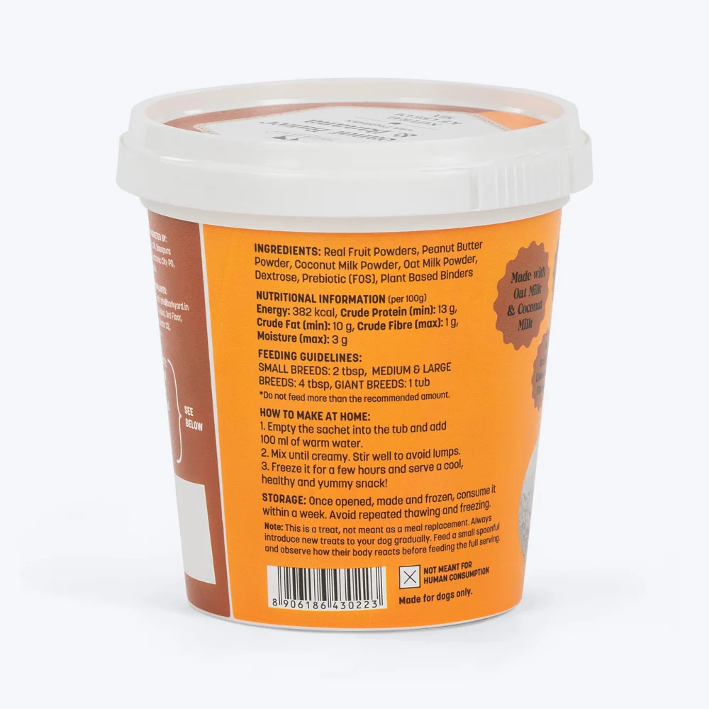 HUFT Peanut Butter & Banana with Prebiotics Natural Ice Cream for Dogs - Image 4