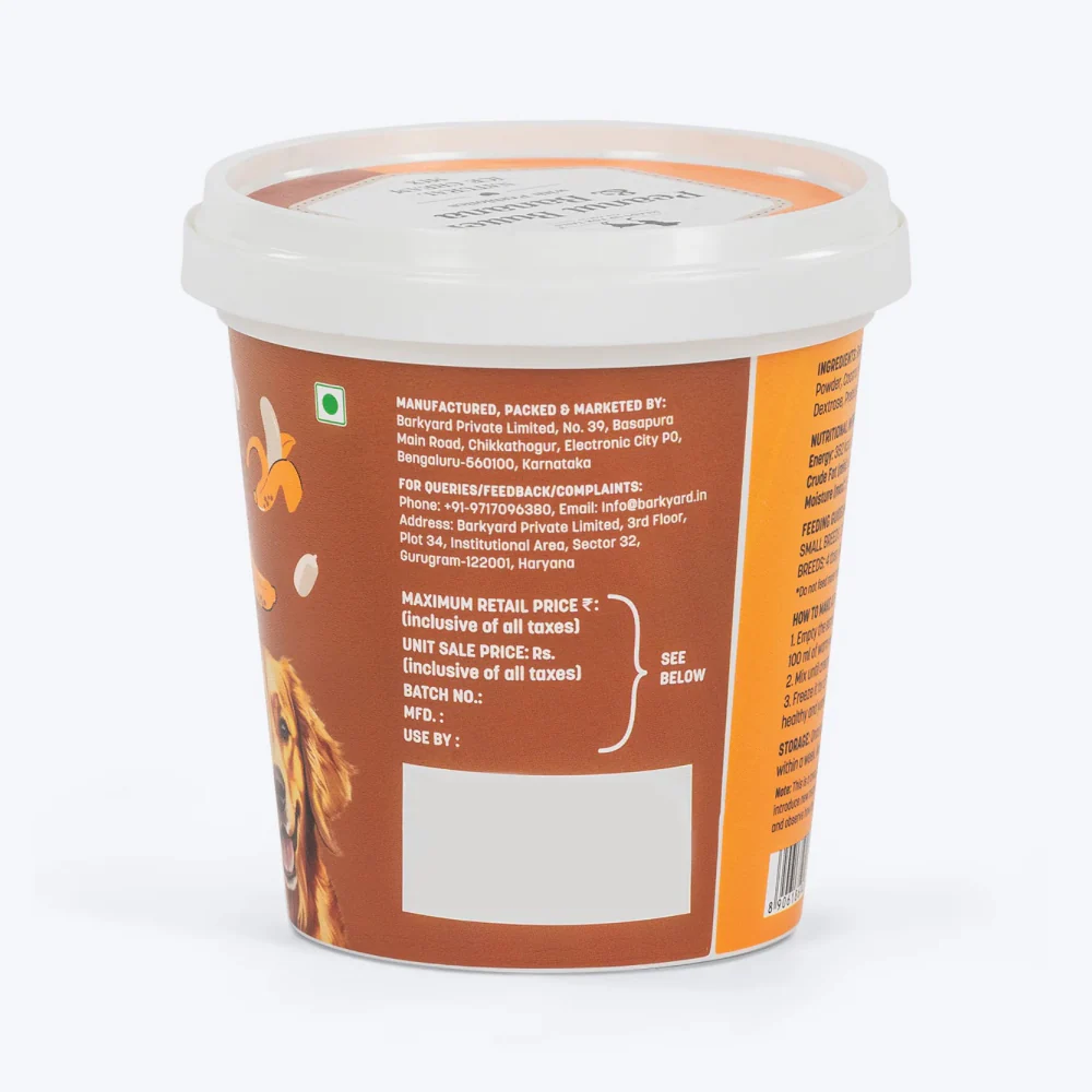 HUFT Peanut Butter & Banana with Prebiotics Natural Ice Cream for Dogs - Image 7