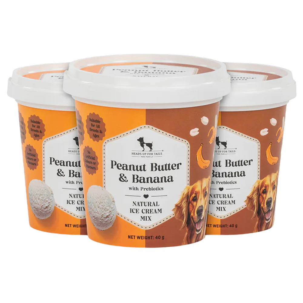 HUFT Peanut Butter & Banana with Prebiotics Natural Ice Cream for Dogs - Image 8