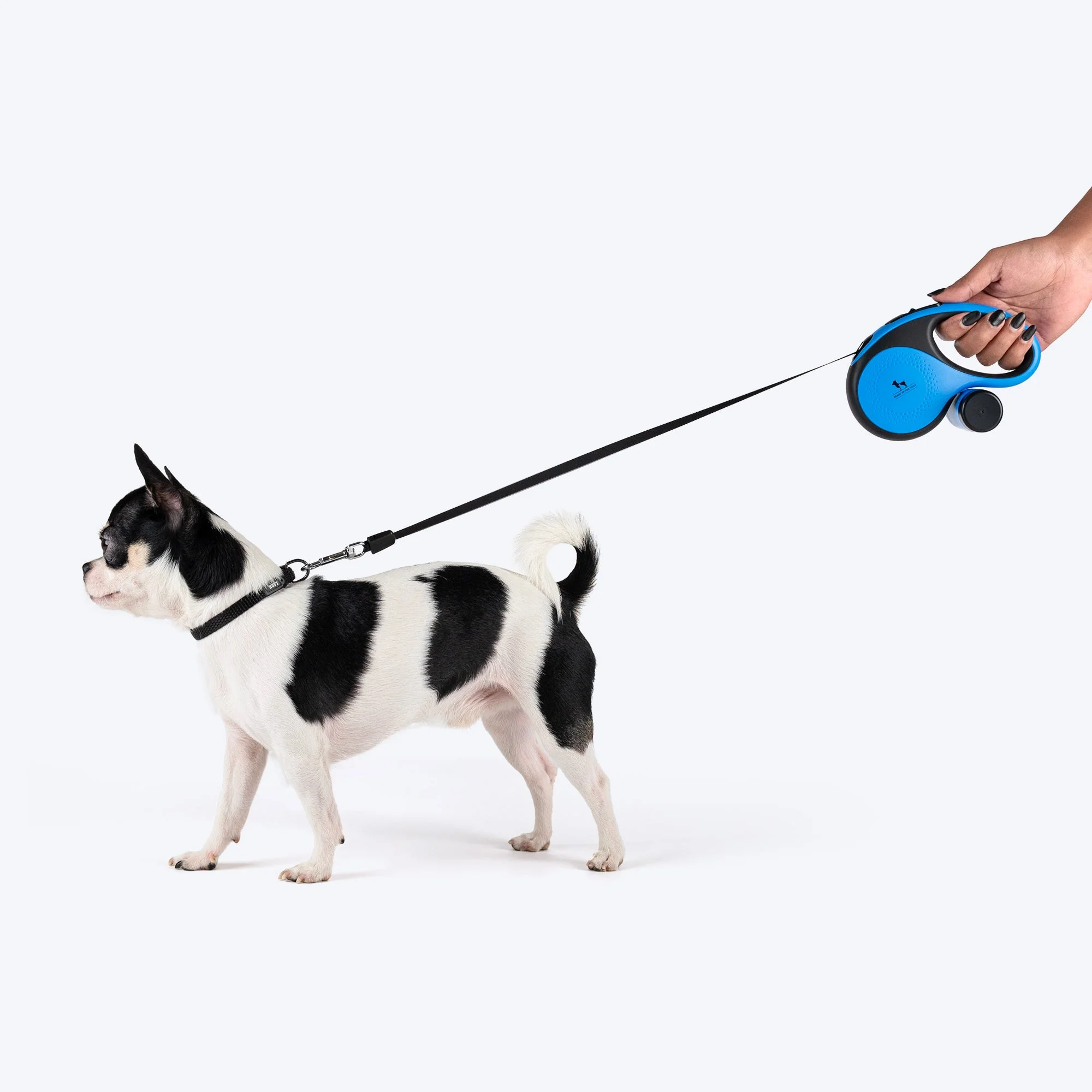 HUFT Retractable Leash With Poop Bag Dispenser for Dogs (Blue) - Image 3