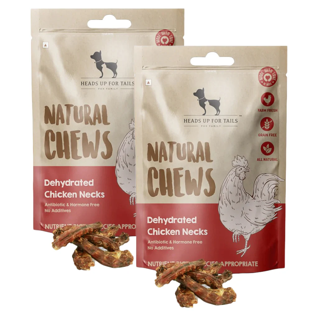 HUFT Sara's Dehydrated Chicken Neck Jerky Dog Treats - Image 3
