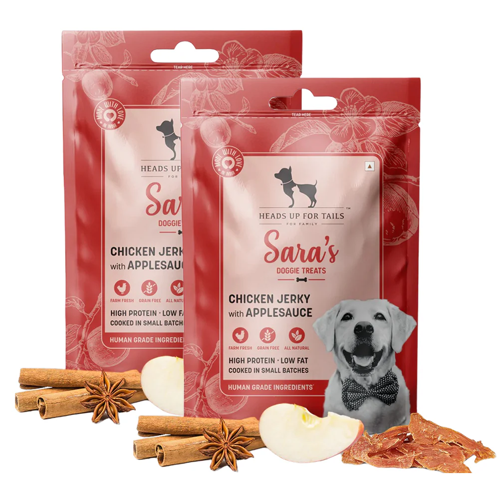 HUFT Sara's Doggie Chicken Jerky with Applesauce Dog Treats - Image 5