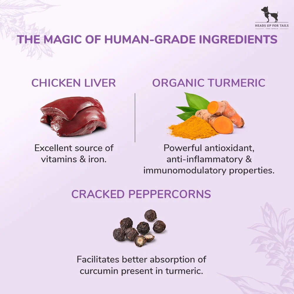 HUFT Sara's Doggie Chicken Liver With Turmeric Dog Treats - Image 2