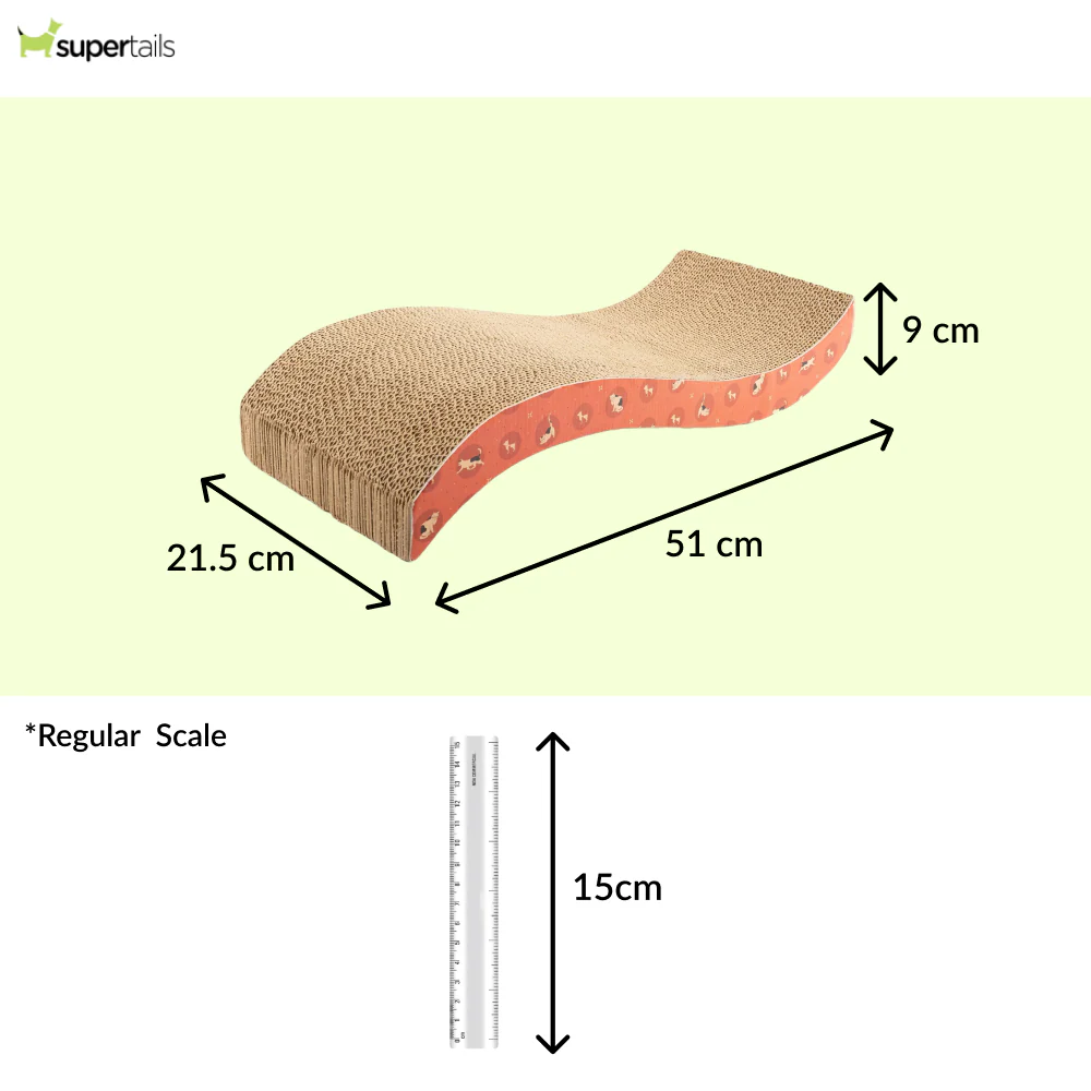 HUFT Sara's Scratchville Scratcher Toy for Cats (Orange) - Image 2