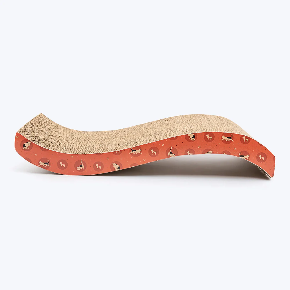 HUFT Sara's Scratchville Scratcher Toy for Cats (Orange) - Image 5