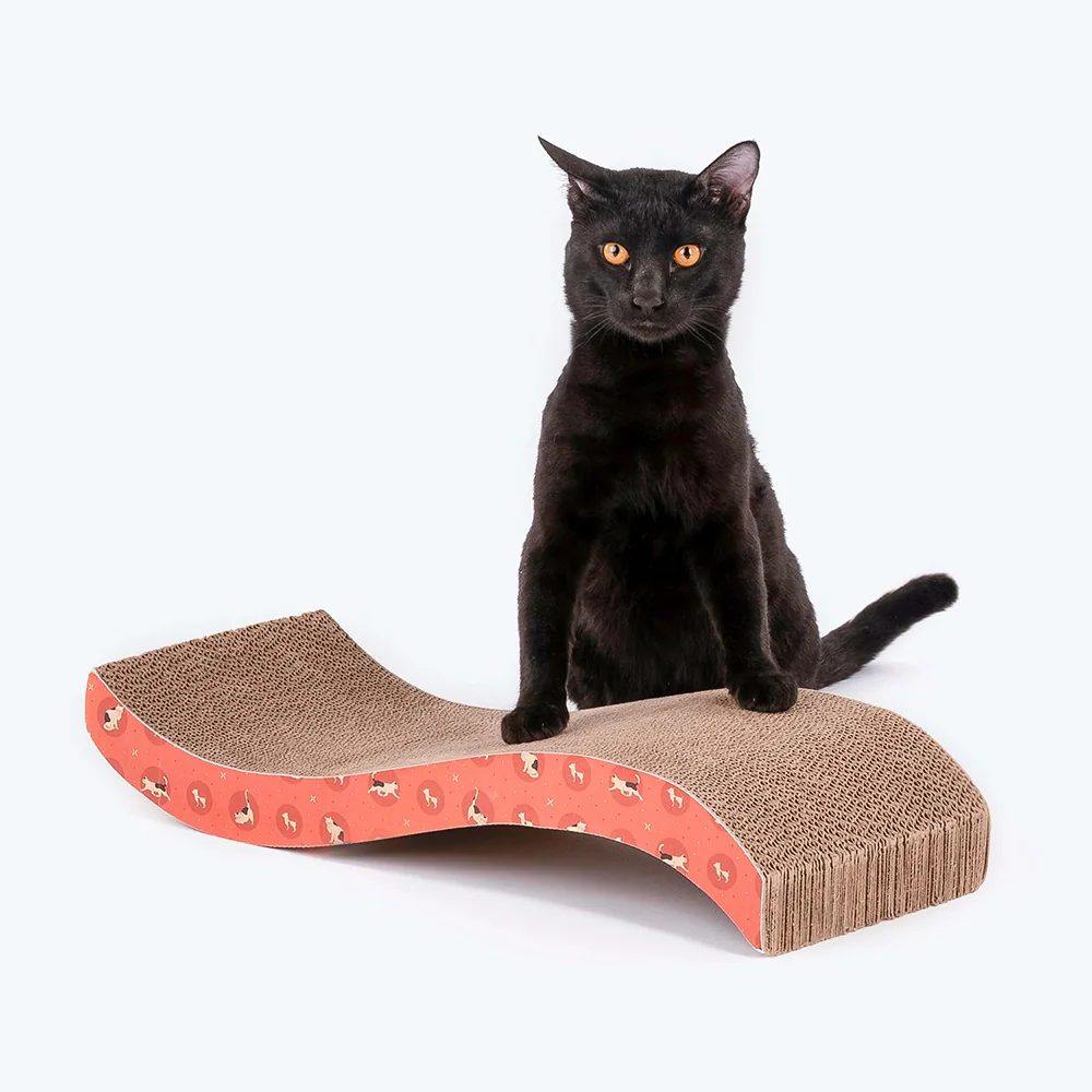 HUFT Sara's Scratchville Scratcher Toy for Cats (Orange) - Image 6