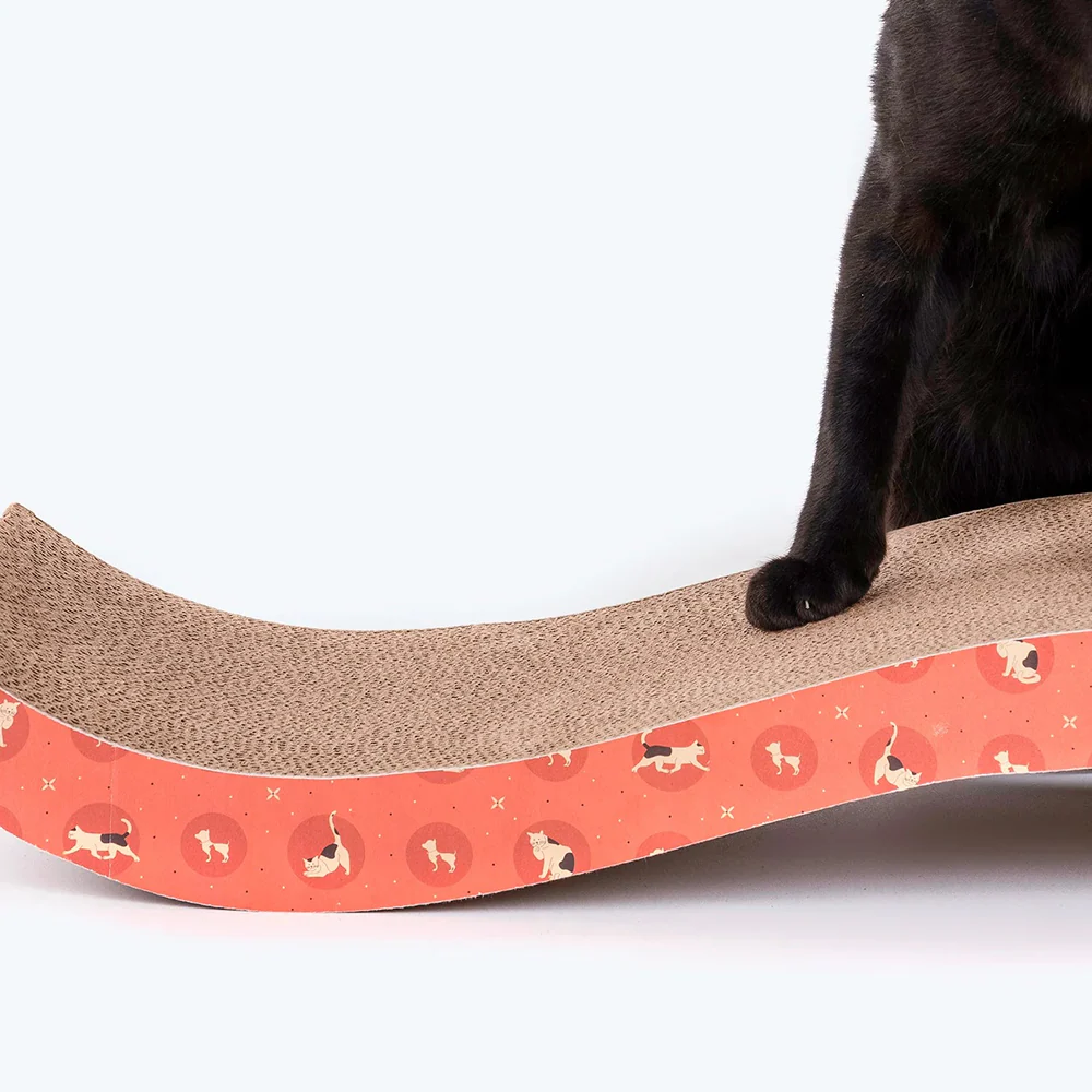 HUFT Sara's Scratchville Scratcher Toy for Cats (Orange) - Image 7