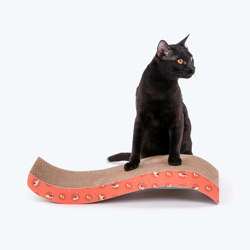 HUFT Sara's Scratchville Scratcher Toy for Cats (Orange) - Image 8