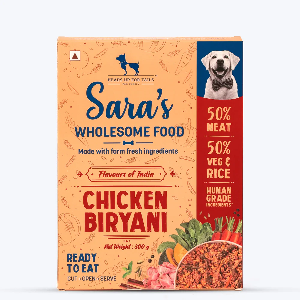 HUFT Sara's Wholesome Flavours Of India Chicken and Mutton Biryani Dog Wet Food Combo - Image 2