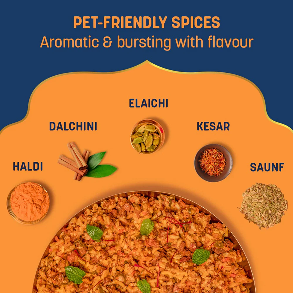HUFT Sara's Wholesome Flavours Of India Chicken and Mutton Biryani Dog Wet Food Combo - Image 5
