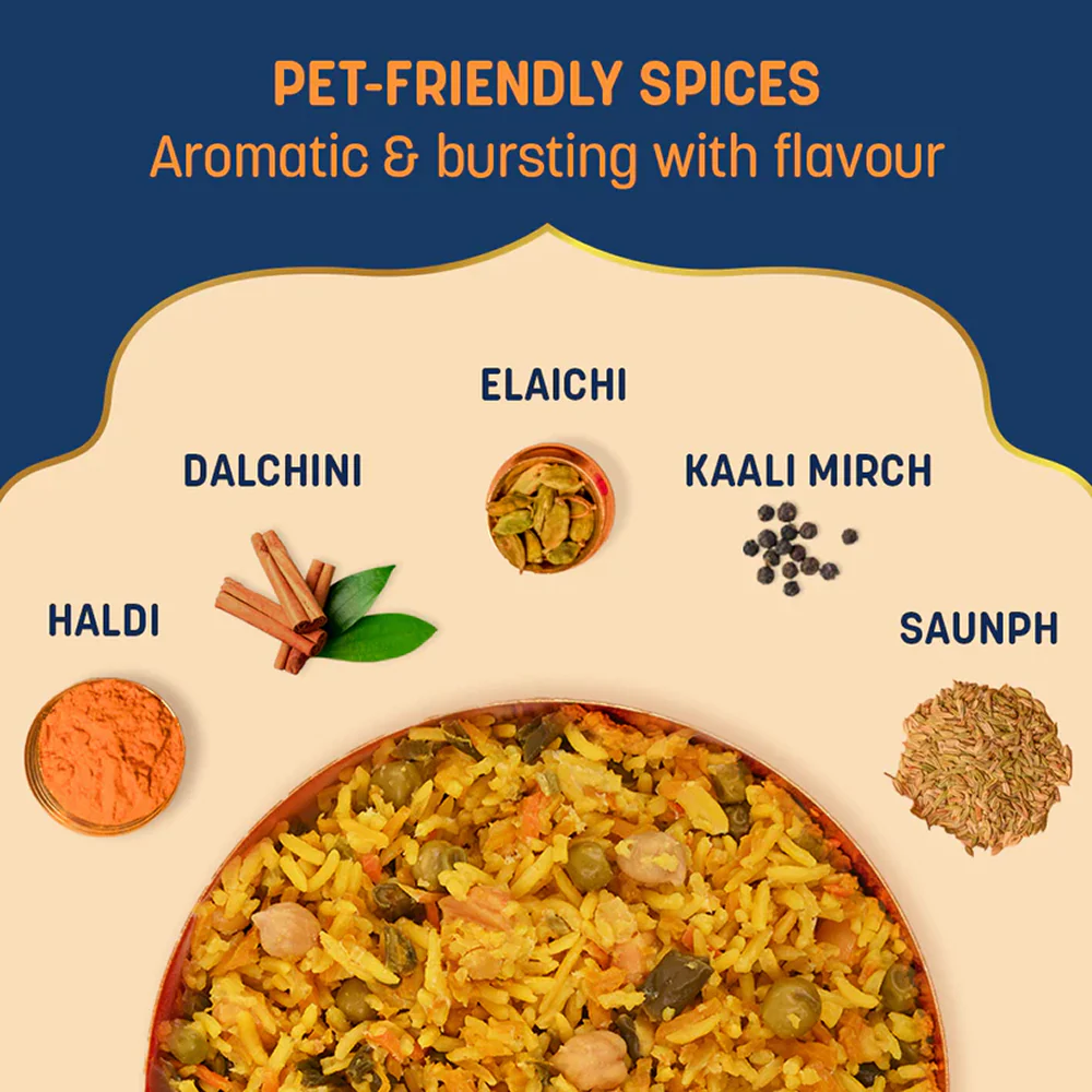 HUFT Sara's Wholesome Flavours Of India Vegetable Biryani Dog Wet Food - Image 6