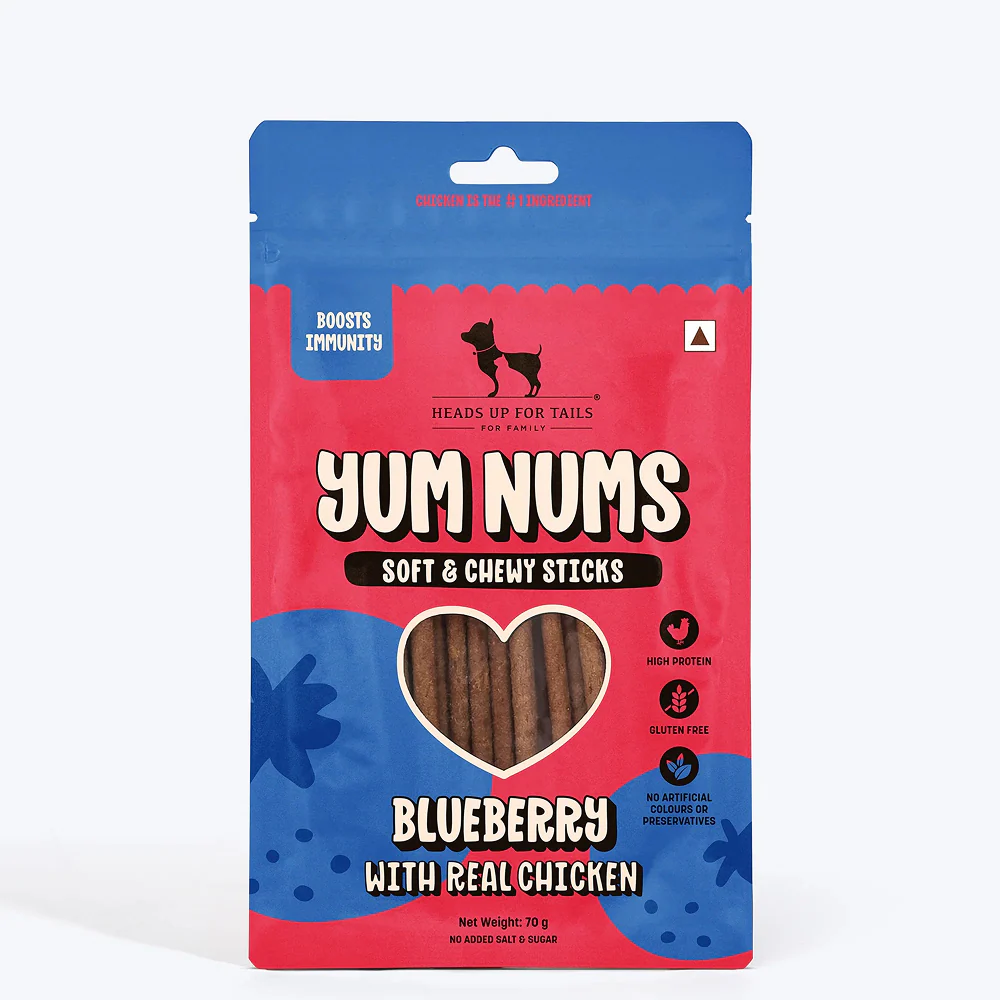 HUFT Sara's Wholesome Grain Free Chicken & Turkey Wet Food and Yum Nums Blueberry with Real Chicken Soft & Chewy Sticks Dog Treats Combo - Image 14