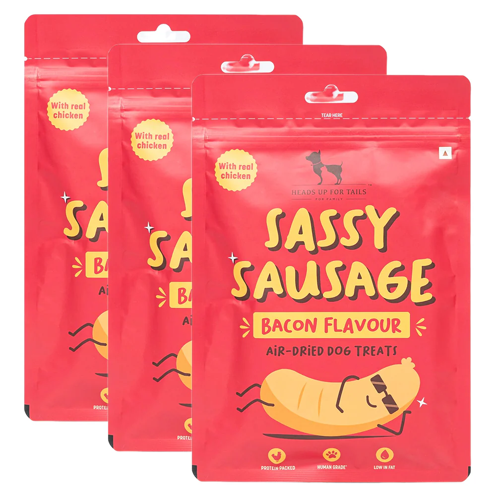 HUFT Sassy Sausage Bacon with Real Chicken Air Dried Treats for Dogs - Image 9