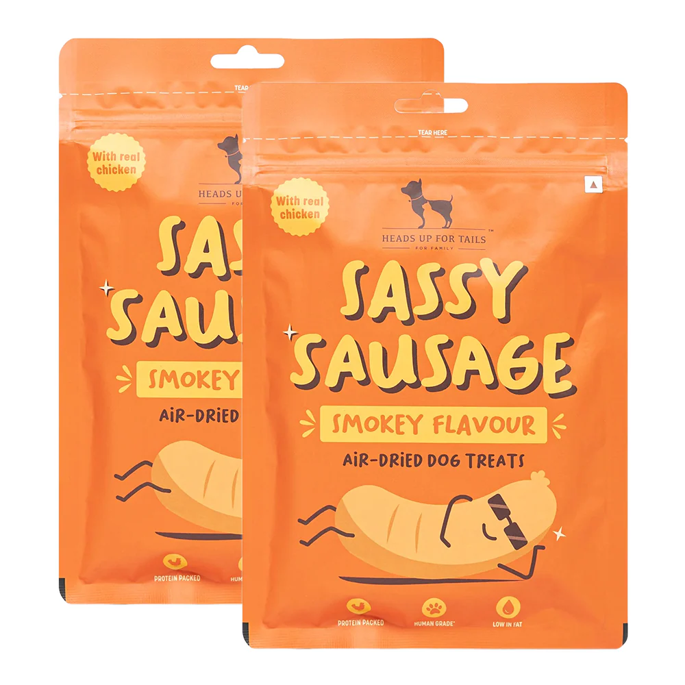 HUFT Sassy Sausage Smokey with Real Chicken Air Dried Treats for Dogs - Image 8