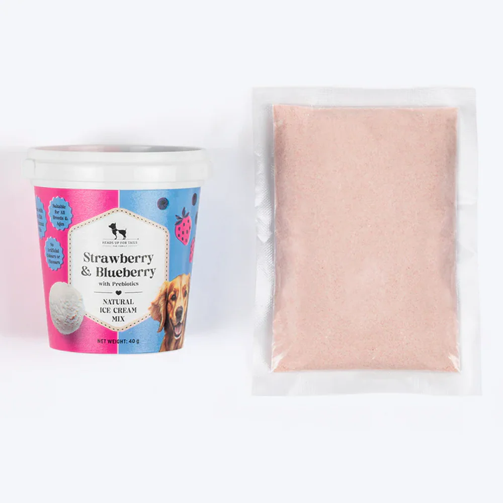 HUFT Strawberry & Blueberry with Prebiotics Ice Cream for Dogs - Image 3