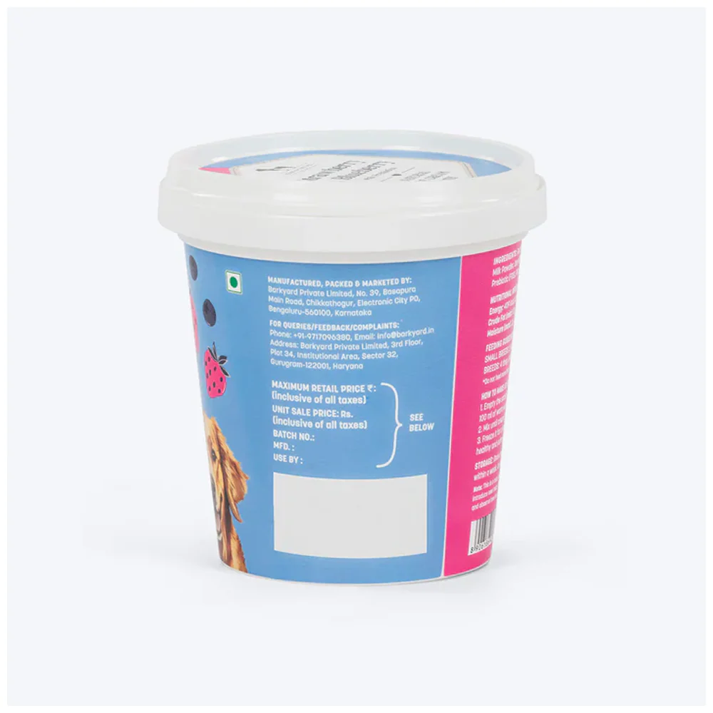 HUFT Strawberry & Blueberry with Prebiotics Ice Cream for Dogs - Image 4