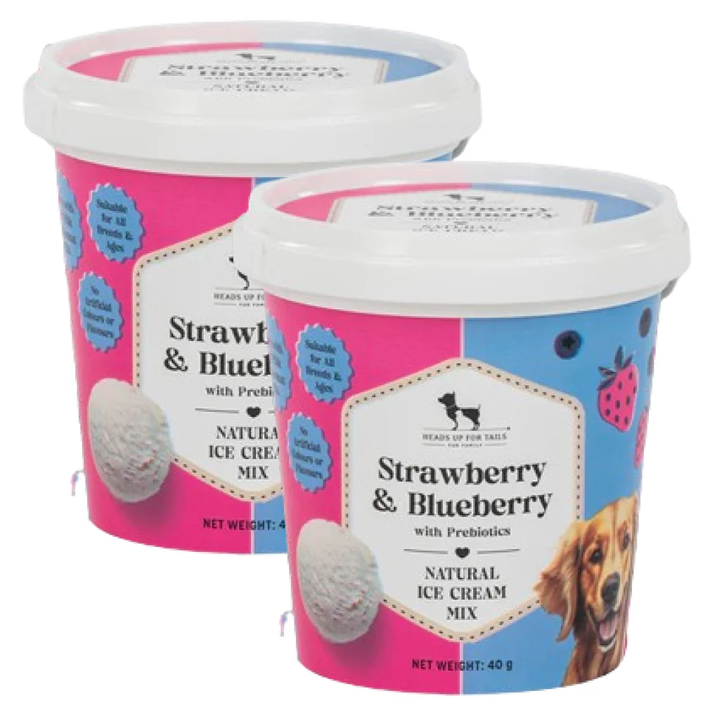 HUFT Strawberry & Blueberry with Prebiotics Ice Cream for Dogs - Image 7