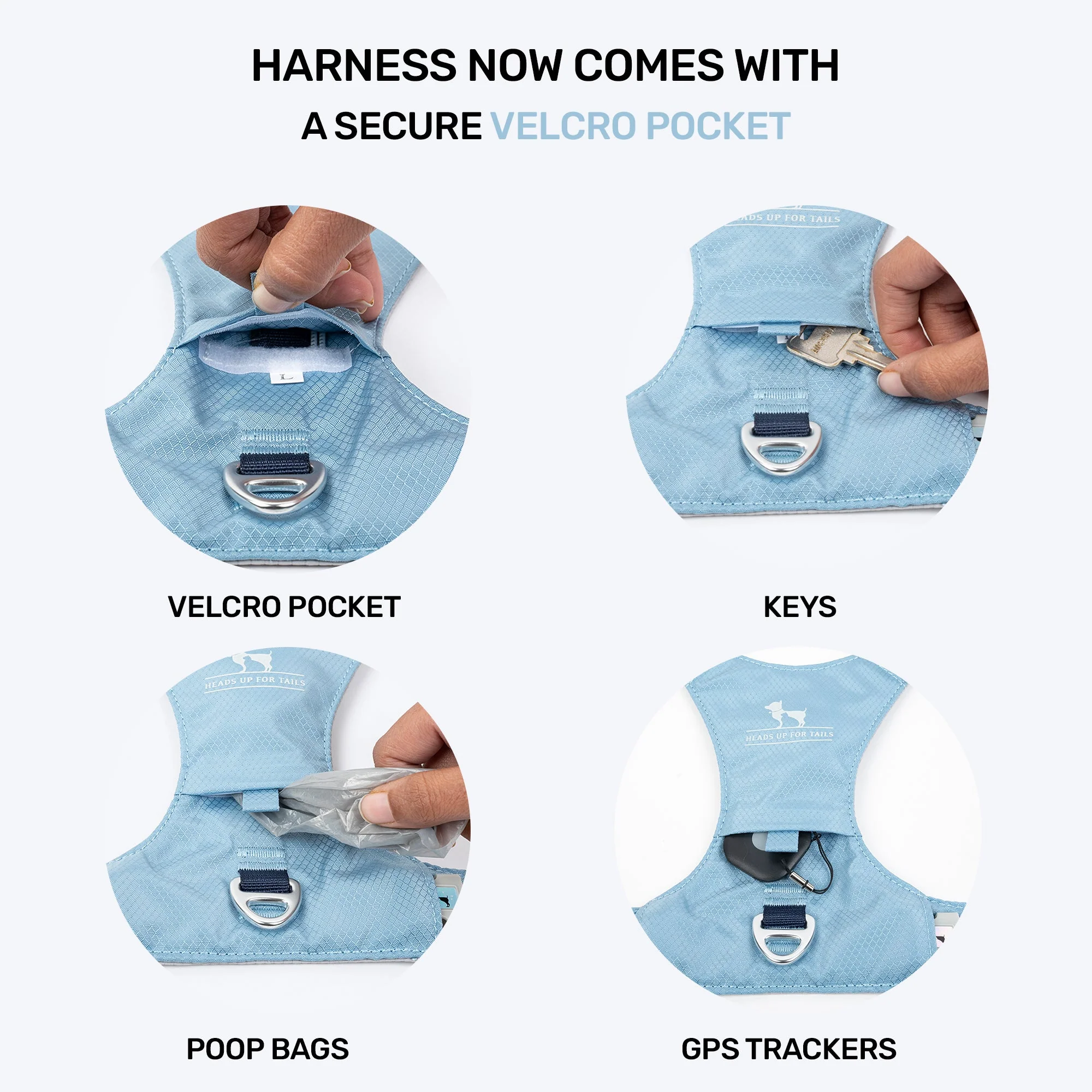 HUFT Walkmate Harness for Dogs (Slate Blue) - Image 7