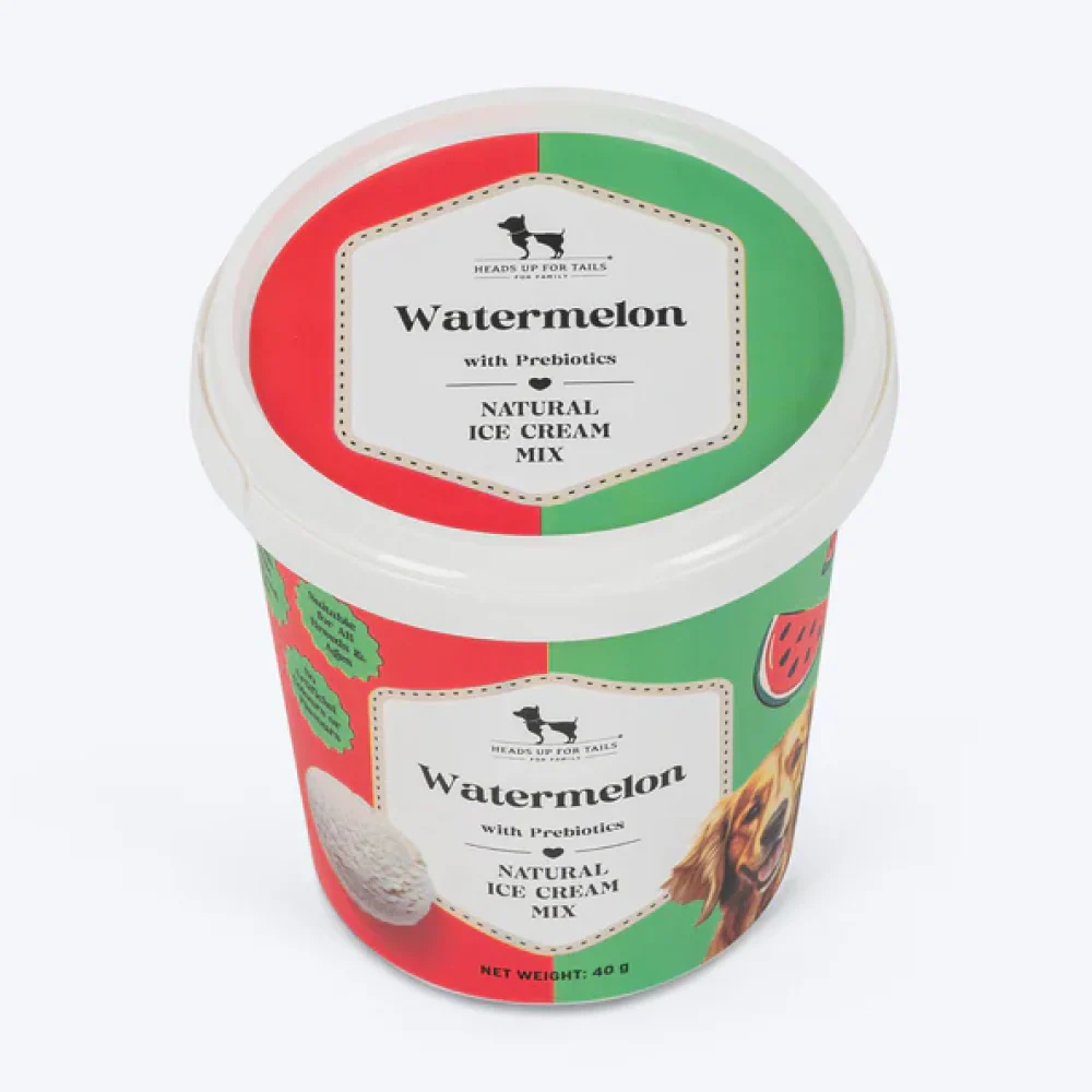 HUFT Watermelon with Prebiotics Natural Ice Cream for Dogs - Image 3