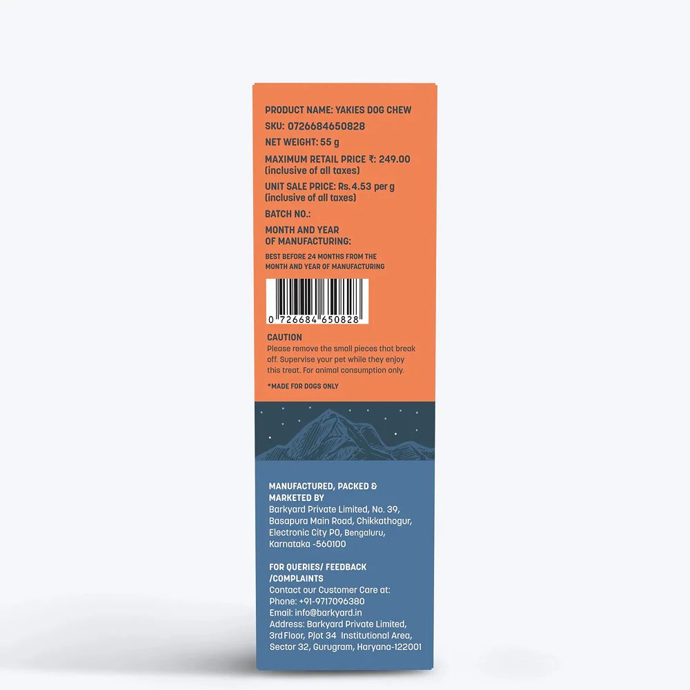 HUFT Yakies 100% Natural and Vegetarian Turmeric Gluten Free Chew Bone for Dogs - Image 11