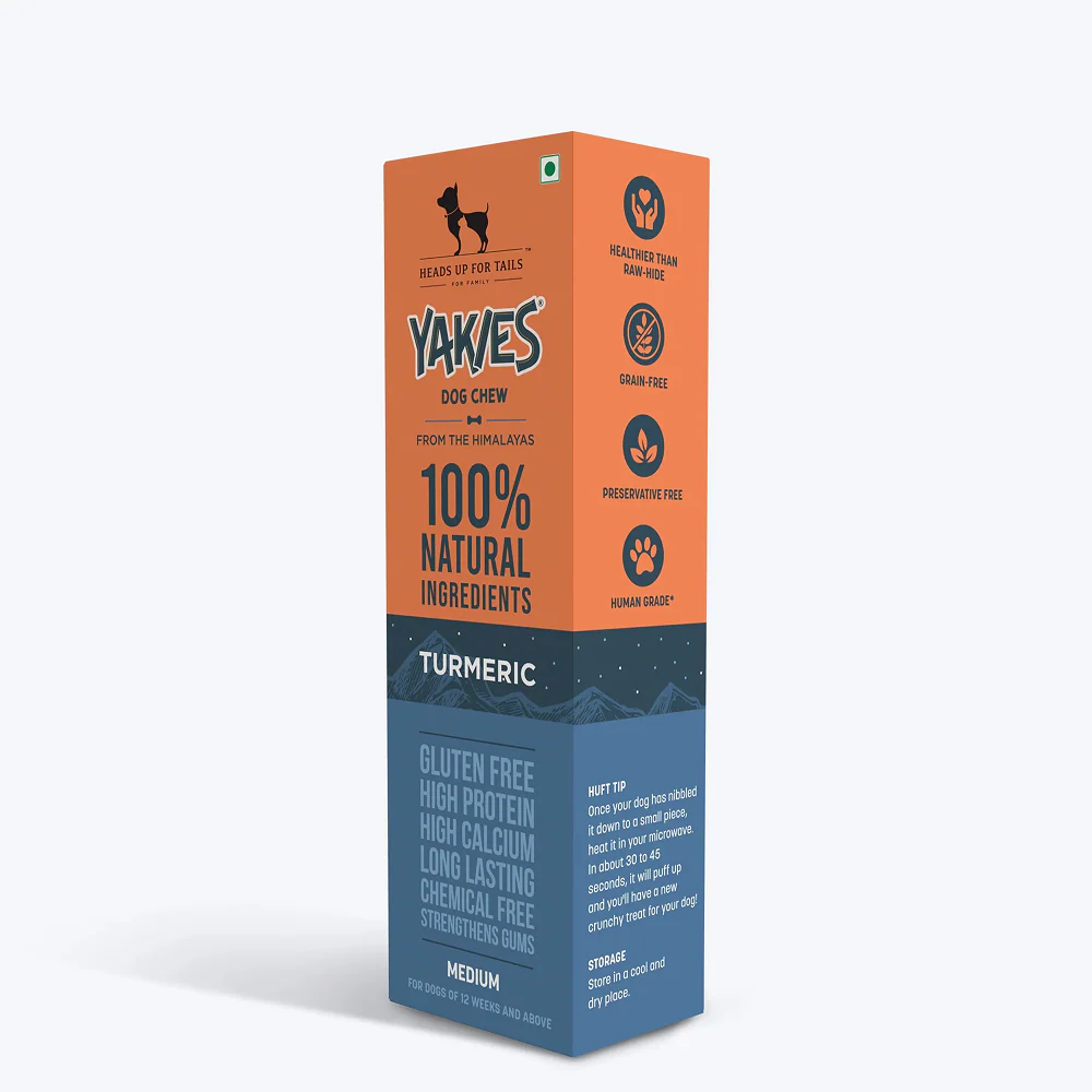 HUFT Yakies 100% Natural and Vegetarian Turmeric Gluten Free Chew Bone for Dogs - Image 12