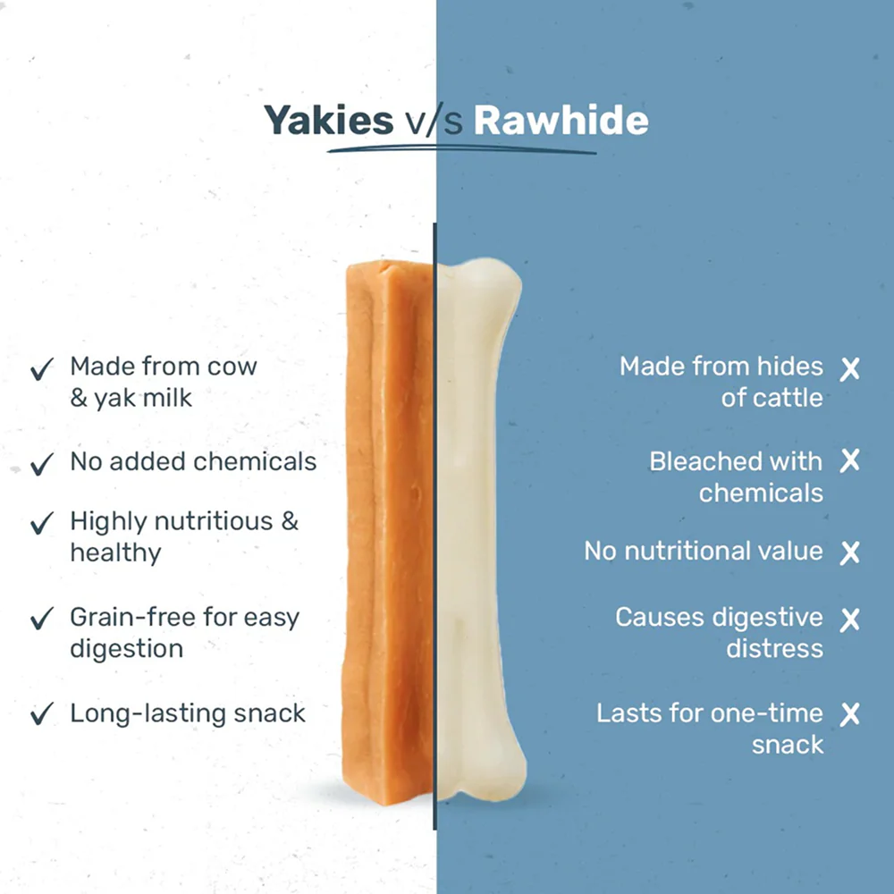 HUFT Yakies 100% Natural and Vegetarian Turmeric Gluten Free Chew Bone for Dogs - Image 4