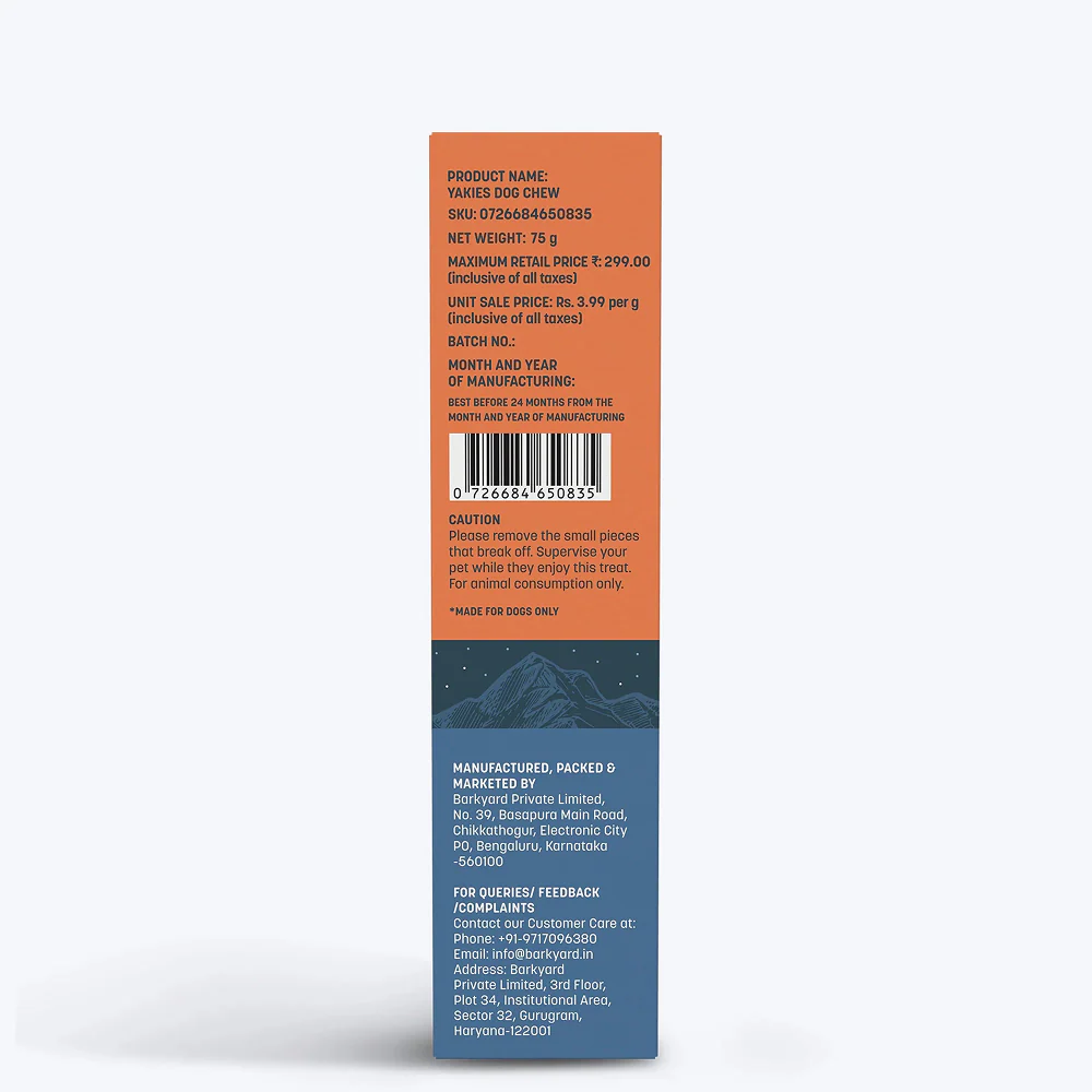 HUFT Yakies 100% Natural and Vegetarian Turmeric Gluten Free Chew Bone for Dogs - Image 7