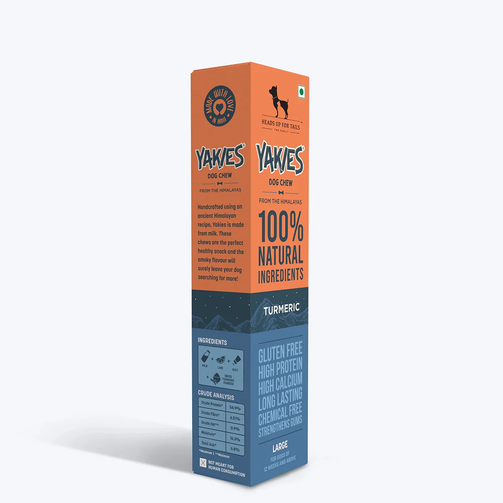 HUFT Yakies 100% Natural and Vegetarian Turmeric Gluten Free Chew Bone for Dogs - Image 8