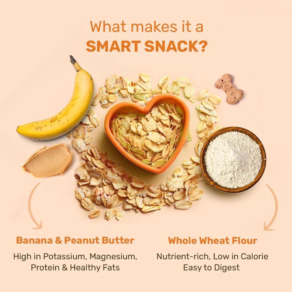 HUFT YIMT Banana and Peanut Butter Biscuits for Dogs - Image 2