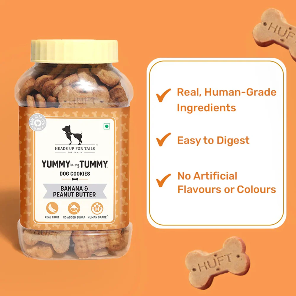 HUFT YIMT Banana and Peanut Butter Biscuits for Dogs - Image 3