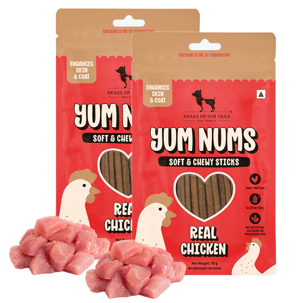 HUFT Yum Nums Real Chicken Soft & Chewy Sticks Dog Treats - Image 6