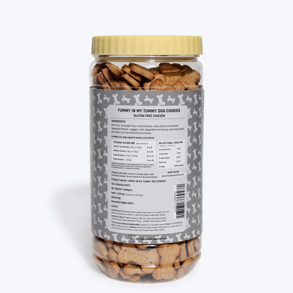 HUFT Yummy in My Tummy Gluten Free Real Chicken Cookies Dog Treats - Image 3