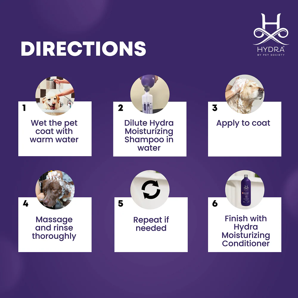 Hydra Groomers Champu Hidratante Moisturizing Shampoo for Cats & Dogs - Image 5