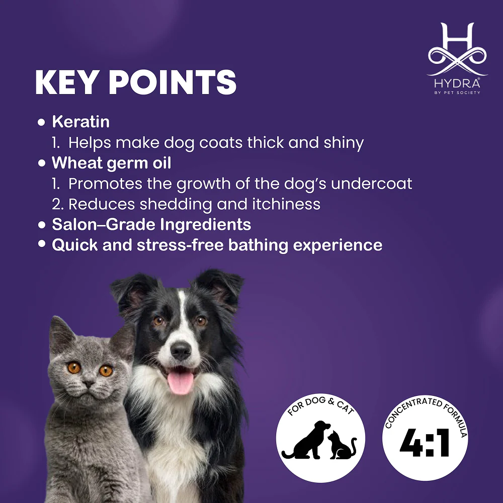 Hydra Groomers Fluffy or Double Coat Volumizing Shampoo for Cats & Dogs - Image 2
