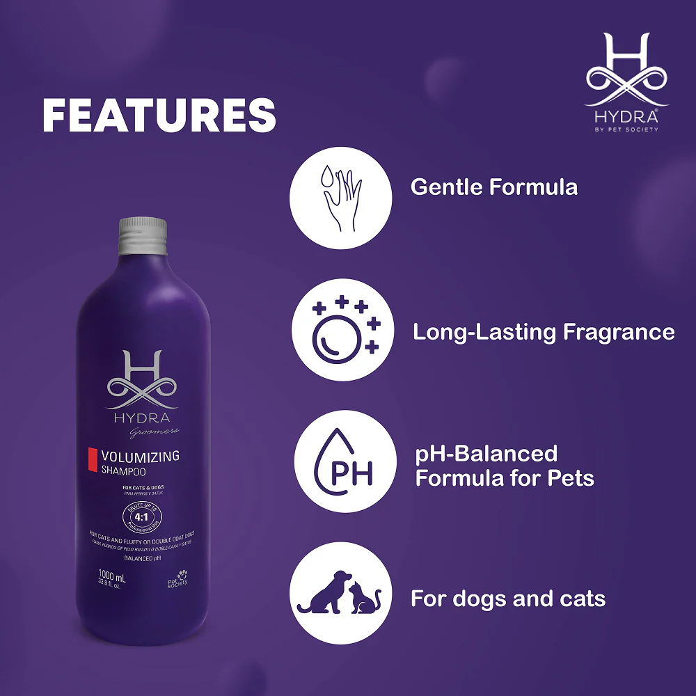 Hydra Groomers Fluffy or Double Coat Volumizing Shampoo for Cats & Dogs - Image 4