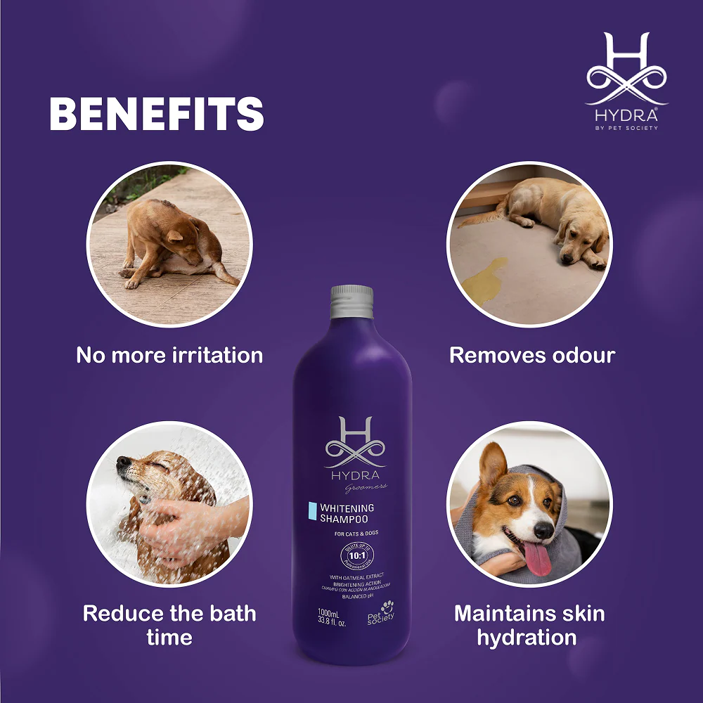 Hydra Groomers Oatmeal Extract Whitening Shampoo for Cats & Dogs - Image 2