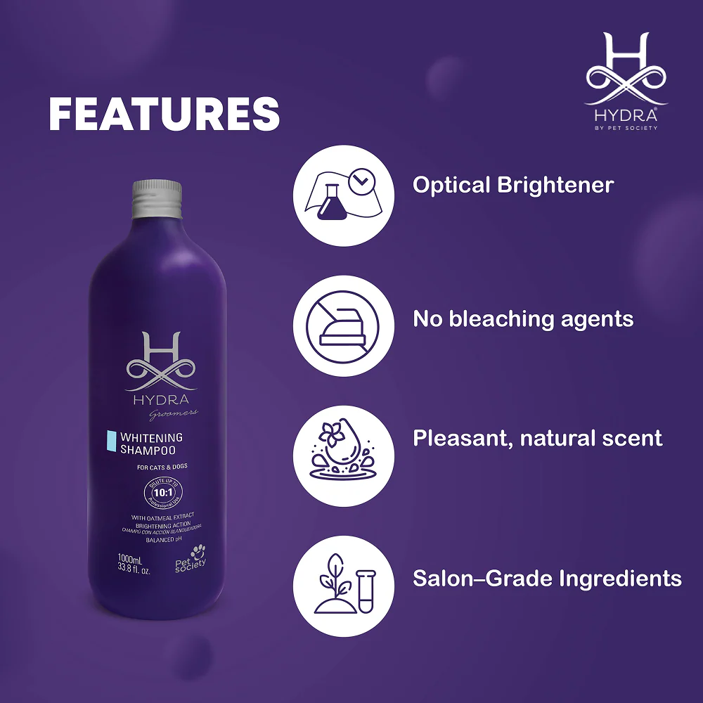 Hydra Groomers Oatmeal Extract Whitening Shampoo for Cats & Dogs - Image 3