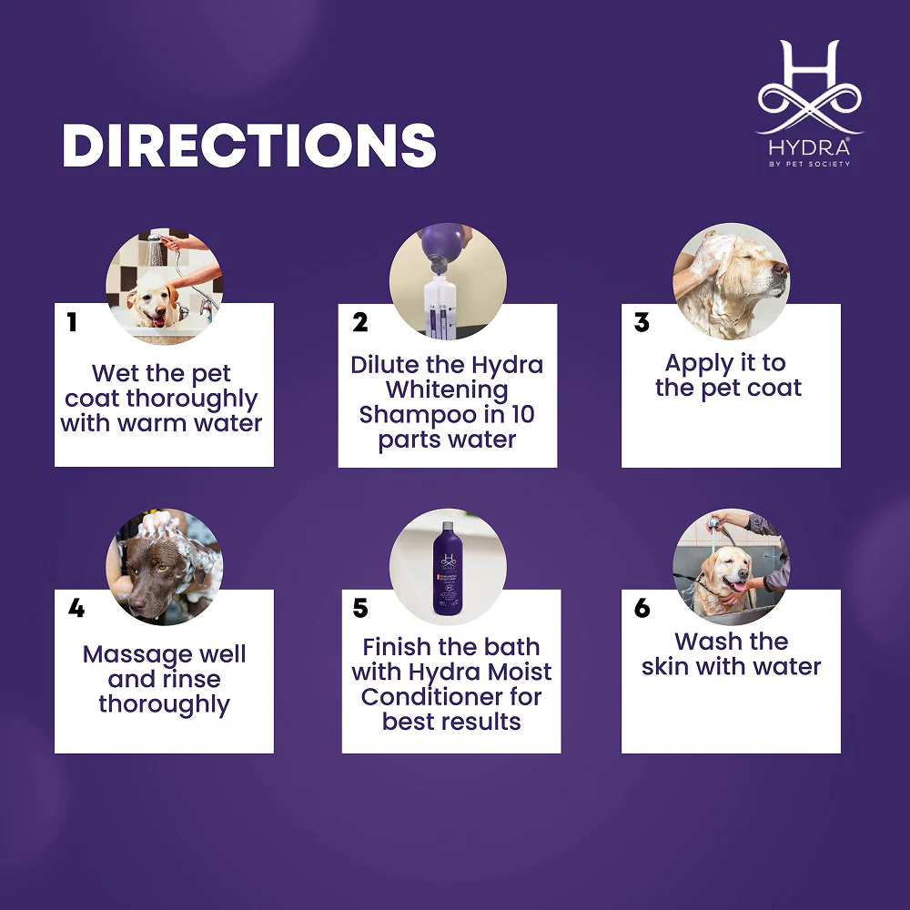 Hydra Groomers Oatmeal Extract Whitening Shampoo for Cats & Dogs - Image 4